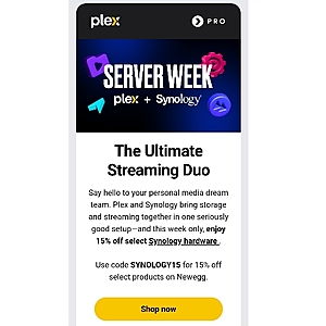 Synology NAS 15% discount on Newegg