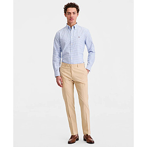 Tommy Hilfiger Men's Modern-Fit Linen Pants (Tan Solid) $19.99 + Free Store Pickup at Macy's or Free Shipping on $39+