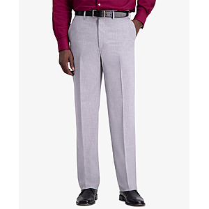 Haggar Men's 4-Way Stretch Classic Fit Flat Front Dress Pant (Light Grey) $19.99 + Free Store Pickup at Macy's or Free Shipping on $39+