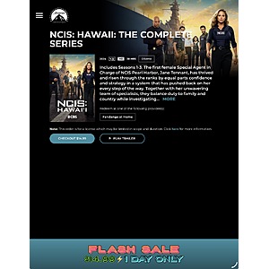 Fanflix NCIS: HAWAII: THE COMPLETE SERIES $14.99 plus extra 10% Off with code FALLMOVIES10