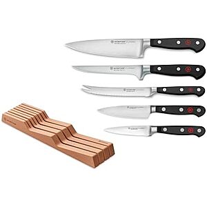 [NEW, Prime] $329 | WÜSTHOF Classic 6-Piece In Drawer Knife Set & More at Amazon