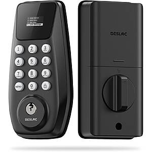 Prime: DESLOC C100 Keyless Entry Door Lock with 0.96" Display Keypad Deadbolt Auto Lock 100 Codes $19.99 + Free Shipping