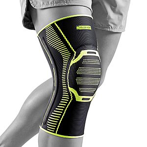 SOLOEVER Knee Brace Compression Sleeve w/ Side Stabilizers & Patella Gel Pad (Black, S–XL) $9.99 + Free Shipping w/ Prime or on $35+