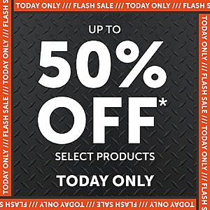 Gladiator Flash Sale 50% Select Products 9/23/2026 Today only. $1