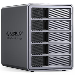 ORICO 5 Bay Hard Drive Enclosure USB 3.0 for SATA 3.5 /2.5 inch SSDs HDDs $119.99