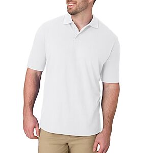 Hanes Men’s X-Temp Midweight Short Sleeve Polo Shirt (White, Sizes S-4X) $5.06 + Free Shipping w/ Prime or on $35+