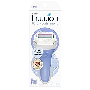 [SnS, AC] $11.01* | 2 × Schick Intuition Pure Nourishment Women's Razor Kit (1 Handle + 2 Blade Refills) ($5.51 each) at Amazon