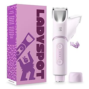 LADYSPOT Women's SpinDuo 2-in-1 Electric Bikini Trimmer & Shaver w/ 180° Rotating Head (Purple) $19.99 & More + Free Shipping w/ Prime or on $35+