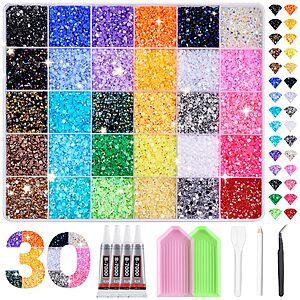 Amazon – 50000 Pcs 30 Colors Bedazzling kit - $11.49 w/ Code