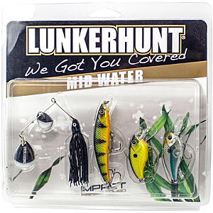 4-Pack Lunkerhunt Impact Series Mid Water Combo Fishing Lure Set $12.89 + Free Shipping w/ Prime or on $35+
