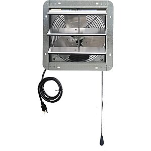 $51.63: iLIVING 12" Wall-Mounted Shutter Exhaust Fan, 3-Speed, 960 CFM, Thermostat Control at Amazon