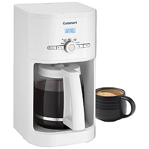 Cuisinart 12-Cup Classic Programmable Coffeemaker (Black or White) $39.99 + FS