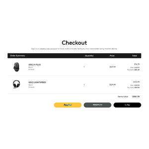 Logitech G502 X Plus Wireless Mouse + G522 Headset $180