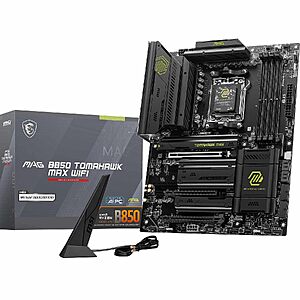 MSI MAG B850 Tomahawk WiFi ATX Motherboard (AM5, DDR5, Wi-Fi 7) $179 + Free Shipping