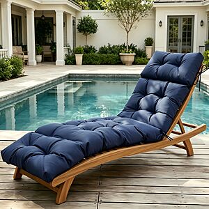 [Prime] Aegisun 75" Outdoor Chaise Lounge Cushion w/ High-Density Foam (various) from $19.99 + Free Shipping