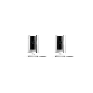 Ring Indoor Cam, Home or business security in 1080p HD video, 2-pack, White $49.98
