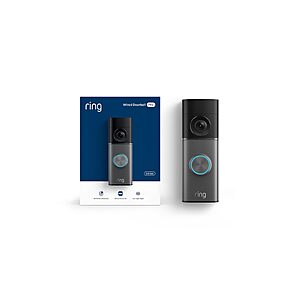 [Limited Deal]Ring Wired Doorbell 4K Pro (Newest Model), Retinal 4K with wide-angle video, 10x Enhanced Zoom, and Night Vision, Deep Silver $149.99