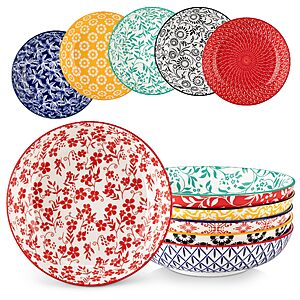 6-Pack 40-Oz vancasso 8.5" Porcelain Shallow SELENE Pasta Bowls $25.29 + Free Shipping w/ Prime or on $35+