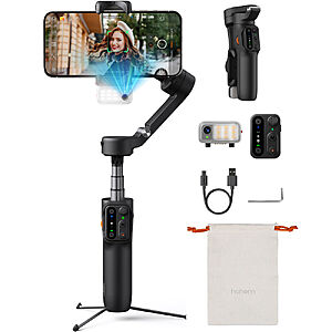 Hohem iSteady V3 AI Smartphone Gimbal w/ AI Tracker & Fill Light Module (Black) $84.99 + Free Shipping