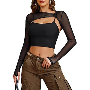 2-Piece Avidlove Women's Mesh Shrug & Cami Set (Various) $5.99 + Free Shipping w/ Prime or on $35+