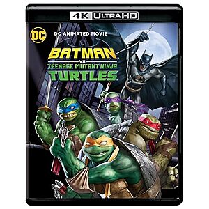 $12.49* | Batman vs. Teenage Mutant Ninja Turtles (4K Ultra HD + Blu-ray) at Amazon