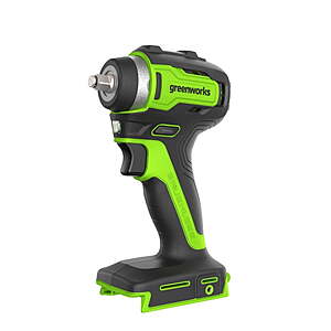 Greenworks 24V 3/8" Brushless Cordless Impact Wrench, 150-ft lbs. 2,400 RPM, Tool Only $59.99