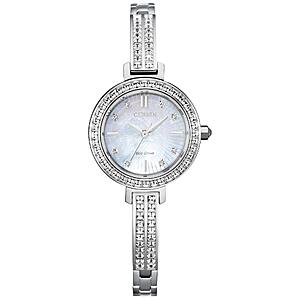 CITIZEN Ladies' Eco-Drive Crystal 25mm Stainless Steel EM0860-51D $242