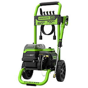 Greenworks 3000-PSI at 2.0 GPM 60V Cold Pressure Washer $319.99