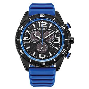 CITIZEN Men's Eco-Drive Brycen 44.8mm Stainless Steel, Black/Blue $216.75