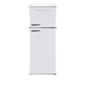 Galanz GLR12TRDEFR Refrigerator, Dual Door Fridge, Adjustable Electrical Thermostat Control with Top Mount Freezer Compartment, Retro White, 12.0 Cu Ft $809.99