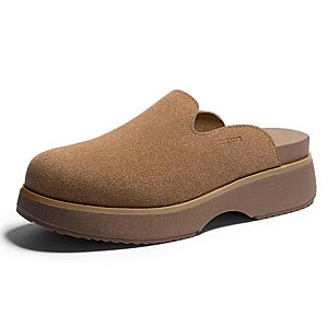Vilanva Women's Suede Platform Clogs, Closed-Toe Slip-On Mule Shoes $32.49 AC