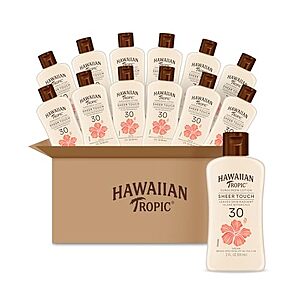[NEW, SnS] $10.53 | 12-Pack 2-Oz Hawaiian Tropic Sheer Touch Lotion (SPF 30) at Amazon (87.8￠ each)