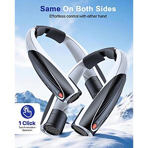 Prime: Kesguar Q5S Portable Neck Fan 6000mAh Rechargeable 20H Runtime $13.99 + Free Shipping