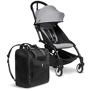 Stokke Babyzen YOYO2 Ultra Compact Stroller + Backpack Bundle (Black/Stone) $299.99 + Free Shipping