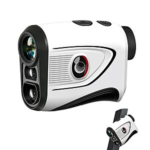 KOKVP GF110 1200 Yards Golf Rangefinder with Slope, 7X Magnification with Flag Lock Vibration, Magnetic Mount, USB-C Rechargeable, IP54 Water Resistant $28.19