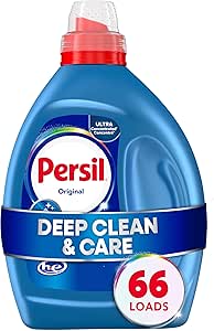 $35.80 or less S&S/Promo 4 x Persil Original Liquid Laundry Detergent, 66 Loads, 50 Fl Oz | Deep Clean & Care,