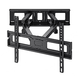 MountFTV Full Motion TV Wall Mount Bracket for 26-65" TVs (Up to 110 lbs) $17 + Free Shipping w/ Walmart+ or $35+