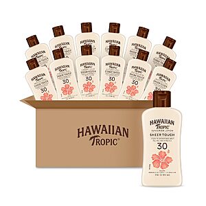 [S&S] Hawaiian Tropic Sheer Touch Lotion, SPF 30, 2oz (Pack of 12) $10.53