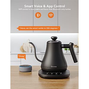 Govee Smart Electric Kettle, WiFi Variable Temperature Gooseneck Tea Kettle