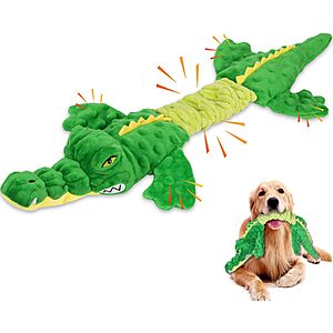 17" Letsmeet Large Plush Alligator Squeaky Dog Toy $5.99 + Free Shipping w/ Prime or on $35+