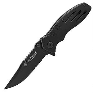 $11.08 AMAZON Smith & Wesson Accessories Extreme Ops SWA24S 7.1in S.S. Folding Knife with 3.1in Serrated Clip Point Blade and Aluminum Handle