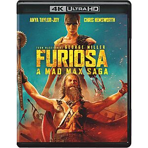YMMV Furiosa: A Mad Max Saga (4K Ultra HD) $10.49 With Coupon ( Southwest) Maybe region Specific