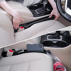 Givifive Car Seat Gap Filler Organizer 2Pack Soft Foam 3IN1 Multifunctional $15.74