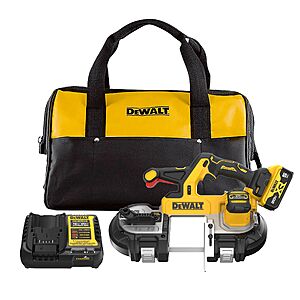 DEWALT 20-Volt 3.375-in Portable Band Saw ( Battery Included and Charger Included ) in Yellow | DCS379P1 $279