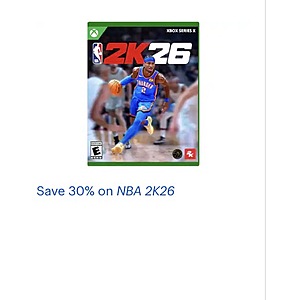 Save 30% on NBA 2K26 Bestbuy.com
