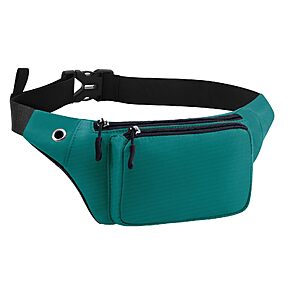 Water Resistant Polyester Fanny Pack (Pure Green) $2.76 + Free Shipping w/ Prime or on $35+