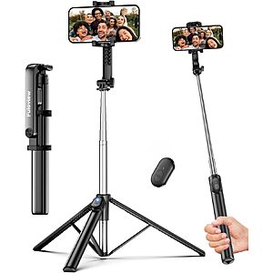 67" Fuloview 2-in-1 Selfie Stick Tripod w/ Wireless Bluetooth Remote $6.99 + Free Shipping w/ Prime or on $35+