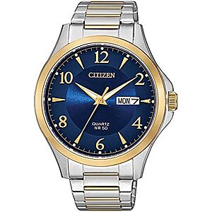 $122.95 | Citizen Quartz Mens Watch, Stainless Steel at Amazon