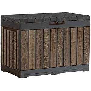 [Prime] $66.49* | 50-Gal Keter Signature Everwood Resin Deck Box at Amazon