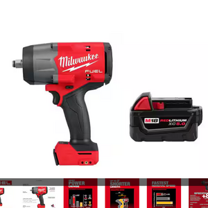 Milwaukee M18 FUEL 18V Lithium-Ion Brushless Cordless 1/2 in. Impact Wrench with Friction Ring w/XC 5.0 Ah Battery $279